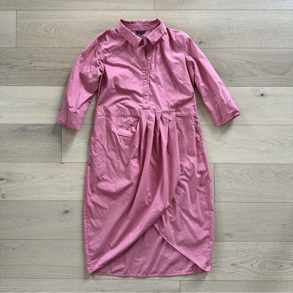 Universal Standard The Danielle Shirt Dress in Pink - Picture 2 of 12